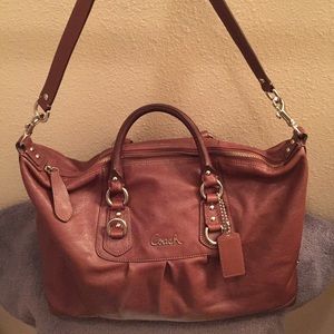 Coach satchel purse with straps